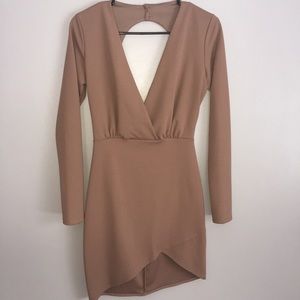Forever 21 Mauve/Dark Tan/Brown Mini Dress